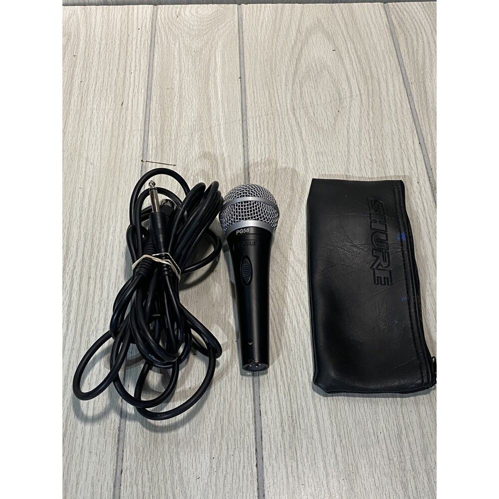 Shure PG58 Microphone With Cord And Case